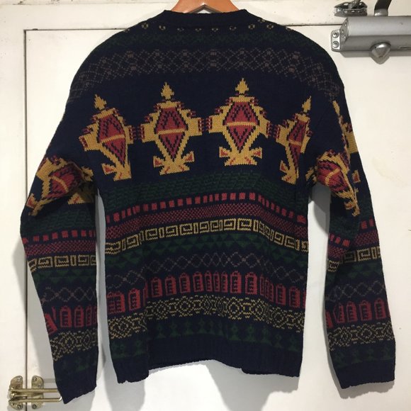 VINTAGE TRISTAN & ISEUT WOOL CARDIGAN SWEATERS SIZE S - Picture 5 of 6